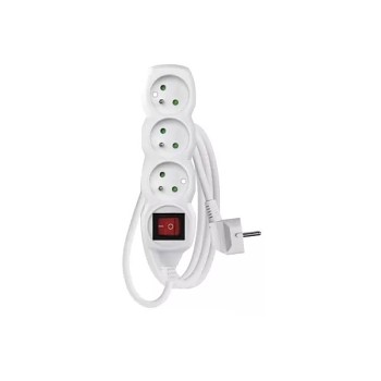 Kabel prodlužovací PVC  1,5m 3 zásuvky bílý