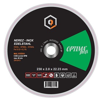 Řezný kotouč 230x2,0 OPTIMAprofi