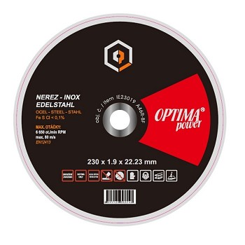 Řezný kotouč 230x1,9 OPTIMApower