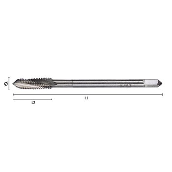 Strojní závitník M24x3,0 HSS-G DIN376/C15° Optimatools