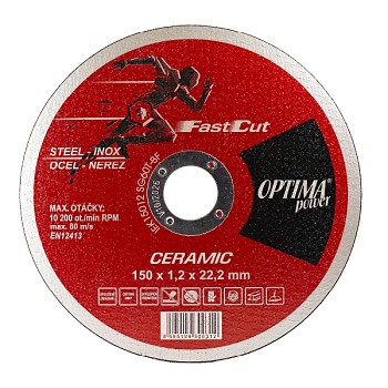 Řezný kotouč 125x1 OPTIMApower Ceramic FAST CUT