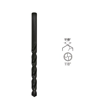 Vrták 10,50x184 HSS-R DIN340 válcový prodloužený