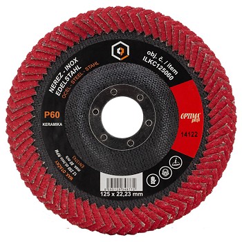 Lamelový kotouč 125-P 60 OPTIMAprofi Keramik zaoblený