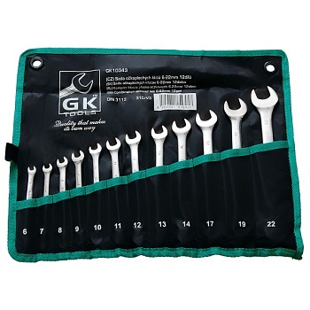 Klíč očkoplochý sada 12ks 6-22mm chrom