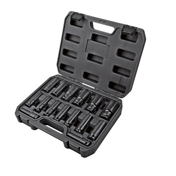 Hlavice 1/2" sada 15ks průmyslové prodloužené 10-32mm