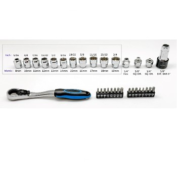 Gola sada 32 ks 1/4", 3/8"