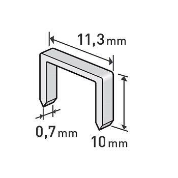 Spony 10mm 11,3x0,52x0,70 balení 1000ks