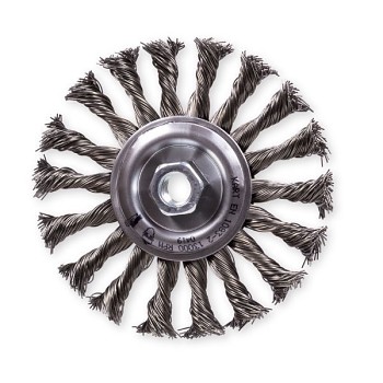 Kartáč radiální 125mm copánkový M14x2 ocel 0,6