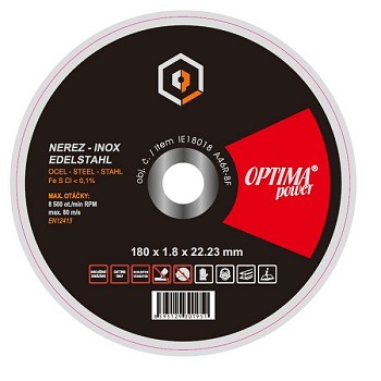 Řezný kotouč 180x1,8 OPTIMApower
