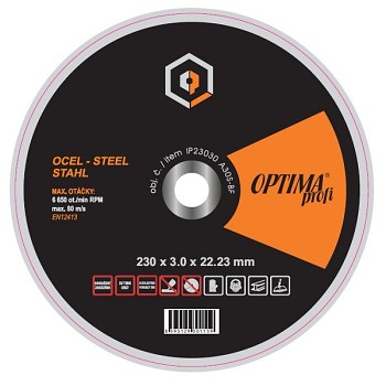 Řezný kotouč 230x3 ocel OPTIMAprofi