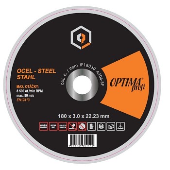 Řezný kotouč 180x3 ocel OPTIMAprofi