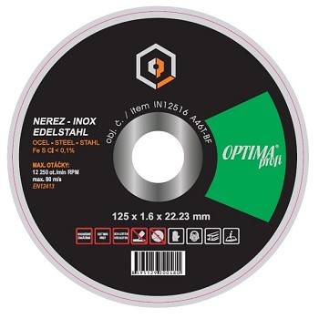 Řezný kotouč 125x1,6 OPTIMAprofi