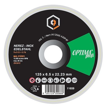Brusný kotouč 125x6,5 OPTIMAprofi