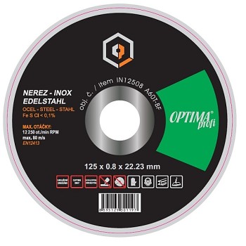 Řezný kotouč 125x0,8 OPTIMAprofi