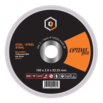 Řezný kotouč 150x2,0 ocel OPTIMAprofi