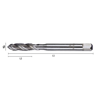 Strojní závitník M10x1,5 HSS-Co DIN371/C35° Optimatools