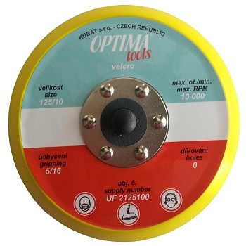Podložný talíř 125 OPTIMAtools závit 5/16" bez děr