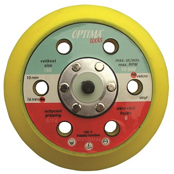 Podložný talíř 150 OPTIMAtools závit 5/16" 8+1 děr