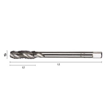 Strojní závitník M24x3,0 HSS-G DIN376/C35° Optimatools