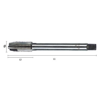 Strojní závitník M12x1,75 HSS-Co DIN376/B OPTIMAtools