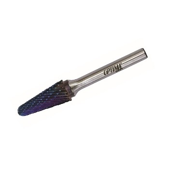 Fréza 10x25-6 kuželová zaoblená BLUE NACO