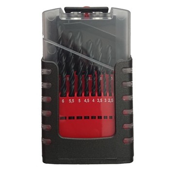Vrták sada 1-10mm HSS-R DIN338 19ks válcový